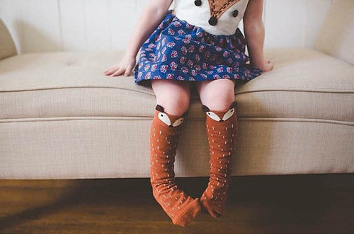 Unisex Baby Girl&Boy 3D Fox Toddlers Kids Pattern Cute Cartoon Socks Knee High Socks Years meias infantil IMY66