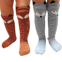 Unisex Baby Girl&Boy 3D Fox Toddlers Kids Pattern Cute Cartoon Socks Knee High Socks Years meias infantil IMY66