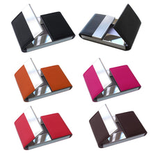 Unisex Faux Leather Credit Card Package Pocket Card Holder Double Open ID Card Business Card Case Holder IMY66