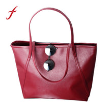 Vintage Simple Lager Capacity Faux Leather Women Bag Shoulder Messenger Totes Bag IMY66