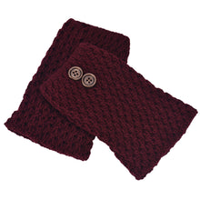 Vintage Warm Knitted Buttons Hollow Out Twill Leg Warmers Socks Boot Cover IMY66