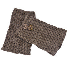 Vintage Warm Knitted Buttons Hollow Out Twill Leg Warmers Socks Boot Cover IMY66