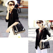 Vintage Women Sequin Leopard Messenger Cross Shoulder Party Club Bag Totes Handbag IMY66