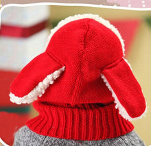 Baby Kids Girls Boys Warm Woolen Cute Rabbit Ears Coif Hood Scarf Caps Hats Toddler bonnet enfant IMY66