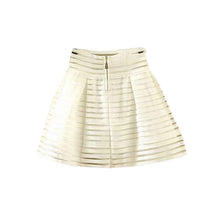 Women Flower Printed High Waisted Tutu Pleated Skirts Zipper Midi Elastic Skirt saia feminina IMY66