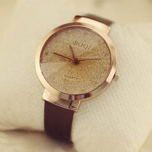 Women Girls Casual Sands Starry Simple Temperament Belt Table Diamond Quartz Watch IMY66
