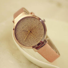 Women Girls Casual Sands Starry Simple Temperament Belt Table Diamond Quartz Watch IMY66