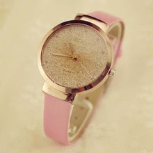 Women Girls Casual Sands Starry Simple Temperament Belt Table Diamond Quartz Watch IMY66