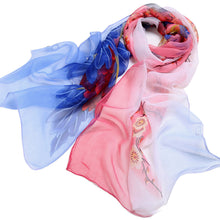 Women Lady Flower Print Shawls Wraps Scarf Scarves Chiffon Soft Long Scarf From India Size 164*50cm IMY66