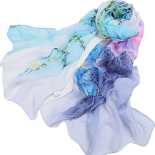 Women Lady Flower Print Shawls Wraps Scarf Scarves Chiffon Soft Long Scarf From India Size 164*50cm IMY66