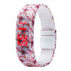 Fashion! Womens Mens Kid Floral Printed Bracelet Dress Watches Rubber LED Date s Digital Wrist Watch IMY66
