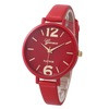 Geneva Ladies Watches Women Dress Watch Quarzt relojes mujer PU Leather Casual Watch Relogio feminino IMY66