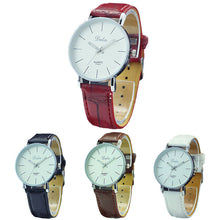 Quartz PU Leather Wrist Bracelet Women Men Dress Watch Ladies Wristwatch IMY66