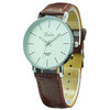 Quartz PU Leather Wrist Bracelet Women Men Dress Watch Ladies Wristwatch IMY66