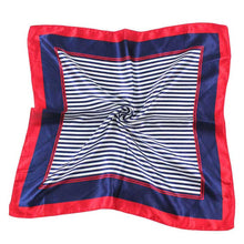 Satin Silk Square Scarf Women Four Seasons Occupation Stripe Silk Satin Scarves IMY66