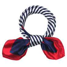 Satin Silk Square Scarf Women Four Seasons Occupation Stripe Silk Satin Scarves IMY66
