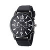 Men's Luxury Watches Silicone Rubber Band Black Stainless Steel Analog s Quartz Wrist Watch IMY66