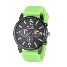 Men's Luxury Watches Silicone Rubber Band Black Stainless Steel Analog s Quartz Wrist Watch IMY66