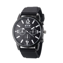 Men's Luxury Watches Silicone Rubber Band Black Stainless Steel Analog s Quartz Wrist Watch IMY66