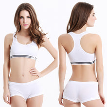 Lady Crop Tops Padded Vest Fitness Stretch Bras For Women IMY66