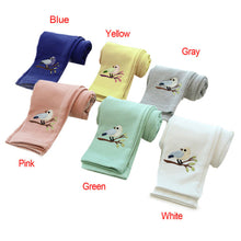 Leggings For Girls Kids Baby Toddler Cotton Pants Bird Pattern Skinny Elastic Stretch Warm Leggings Trousers IMY66