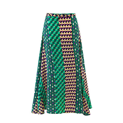 Long Maxi Skirt For Women Printed Chiffon Boho Style Skirt Full Length A Line Skirts Femme Saias IMY66