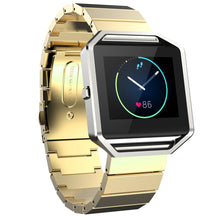 Luxury Classic Buckle Full Stailess Steel Bracelet Strap Watch Band for Fitbit Blaze IMY66