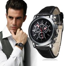 Luxury Crocodile Faux Leather Mens Analog Watch Watches IMY66