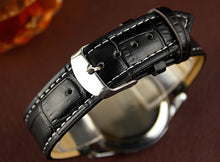 Luxury Crocodile Faux Leather Mens Analog Watch Watches IMY66
