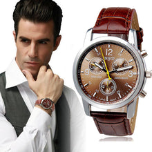 Luxury Crocodile Faux Leather Mens Analog Watch Watches IMY66
