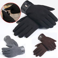 Luxury Mens Full Finger Smartphone Touch Screen Cashmere Gloves Mittens Cashmere luvas de inverno IMY66
