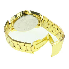 Men's Luxury Watch Gold Analog Quartz Watches Men Stainless Steel Wrist Watch relogio masculino erkek kol saati IMY66