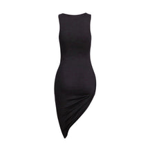 Plus Size Women Clothing Sexy Women Dress Irregular Sleeveless Bandage Bodycon Party Clubwear Long Maxi Dress IMY66