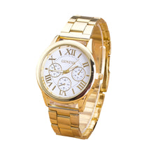 Quartz Dress Watches Women Roman Numerals Luxury Stainless Steel Wrist Watch Reloj Mujer Relogio Golden IMY66