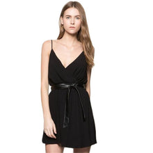 Sexy Women Ladies Strap V Neck Polka dot Dresses Loose Party wrap Club Maxi style Long Beach Dress Vestidos IMY66