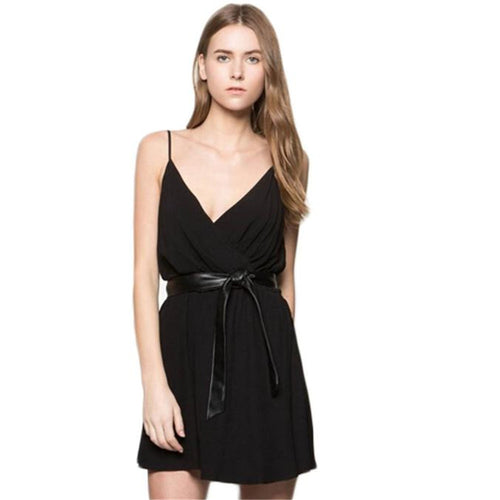 Sexy Women Ladies Strap V Neck Polka dot Dresses Loose Party wrap Club Maxi style Long Beach Dress Vestidos IMY66