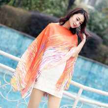 Silk Scarf Women Soft Thin Hijab Chiffon Bandanas Oversize Sunscreen Shawls And Scarves Lace Foulard Femme Bufandas IMY66