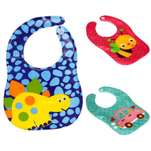 Spot Kids Child girl and boy Infant Baby Bibs Translucent Plastic Soft Baby Waterproof Bibs EVA easy to wear burps IMY66