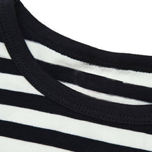 Children Kids Boys Clothes Clothing Navy Striped Short Sleeve T-shirt And Pants Suits Sets IMY66