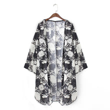 Women Floral Printed Gauze Blouses Kimono Cardigan Coat Jacket Designer Vestideo blusa feminino IMY66