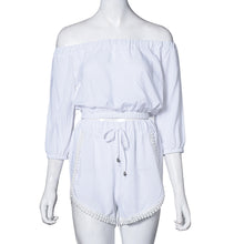 Style Casual 2 Pieces Set Dress Women's Sexy Off Shoulder Solid Color Lace Dress Suit Beach Wear vestidos IMY66