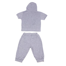 Style Children Kids Boys Clothing Sets Anchors Flag Printed Short Sleeve s Hooded T-shirt+Pants Suits IMY66