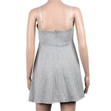 Women Bandage Dress Camisole Dress V Collar Beach Dress vestidos femininos IMY66