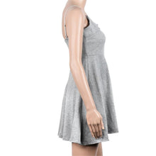 Women Bandage Dress Camisole Dress V Collar Beach Dress vestidos femininos IMY66