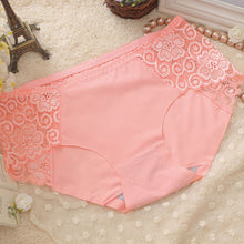 Ultra-Thin Transparent Sexy Lingerie Women Lace Hollow Panties Breathable Solid Seamless Briefs Panties Underwear IMY66