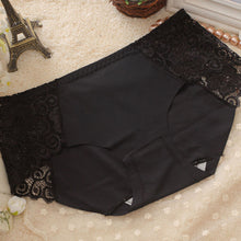 Ultra-Thin Transparent Sexy Lingerie Women Lace Hollow Panties Breathable Solid Seamless Briefs Panties Underwear IMY66