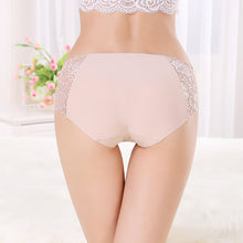 Ultra-Thin Transparent Sexy Lingerie Women Lace Hollow Panties Breathable Solid Seamless Briefs Panties Underwear IMY66