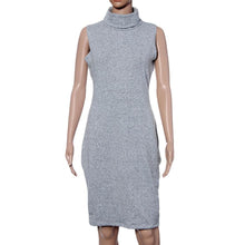 Celebrity Style Women Stretch Turtleneck Sleeveless Knitted Slim Bodycon Party Evening Midi Dress IMY66