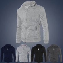 Men Casual Warm Sweatshirt Zipper Coat Jacket Slim Long Sleeve Outwear Hoodied Hoodies sudaderas hombre IMY66