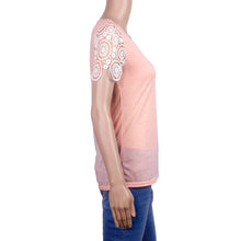 Women Casual Lace CrocheT-Shirt Tops Female Women Ladies Lace Short Sleeve Cotton Blouse Lace Blusas IMY66